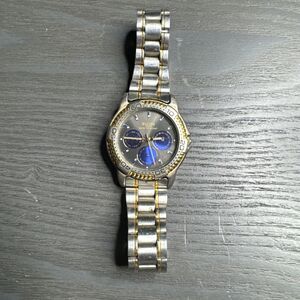 Rare Elgin FS701 012 6P29 Triple Register 3ATM Dive Watch Rotating Bezel